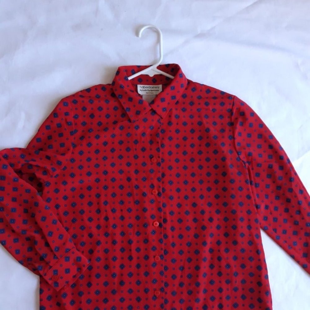 Vintage Haberdashery By Leslie Fay Sportswear Women Button Down Medium Petite 12 - Picture 8 of 12